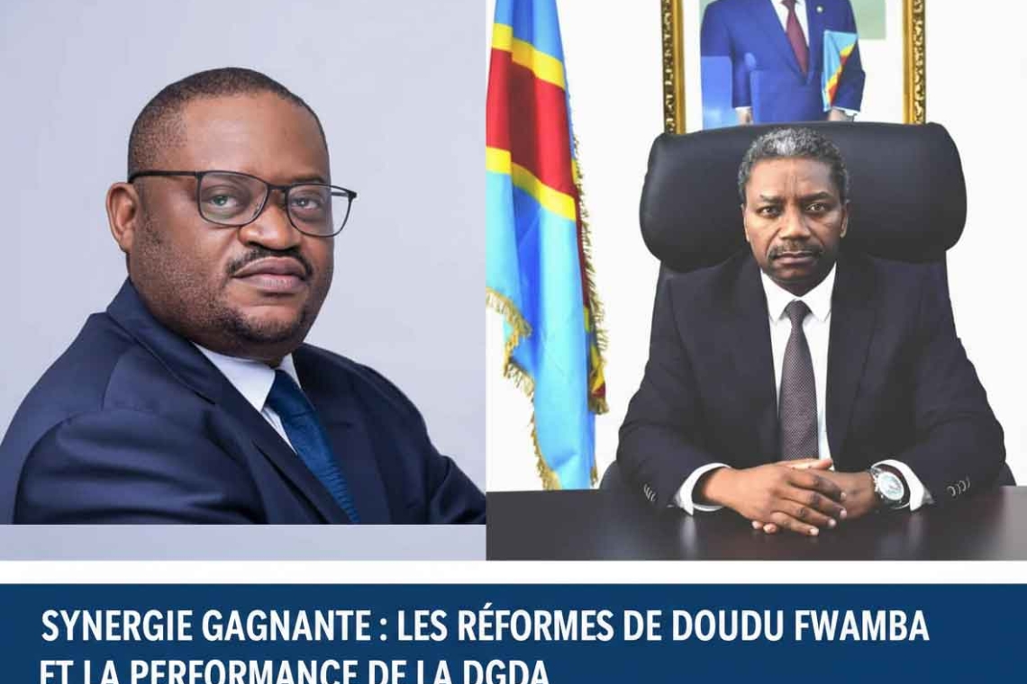 Sous l’impulsion du Ministre des Finances, la DGDA réalise 6 848 milliards de CDF en décembre 2025